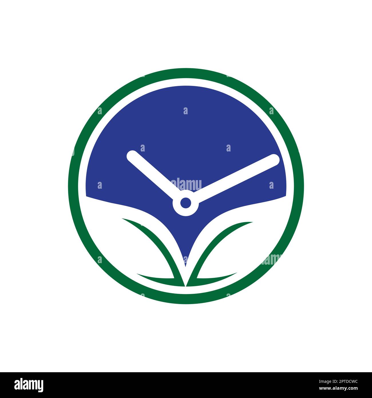 Nature time vector logo design template. Energy time and diet time logo