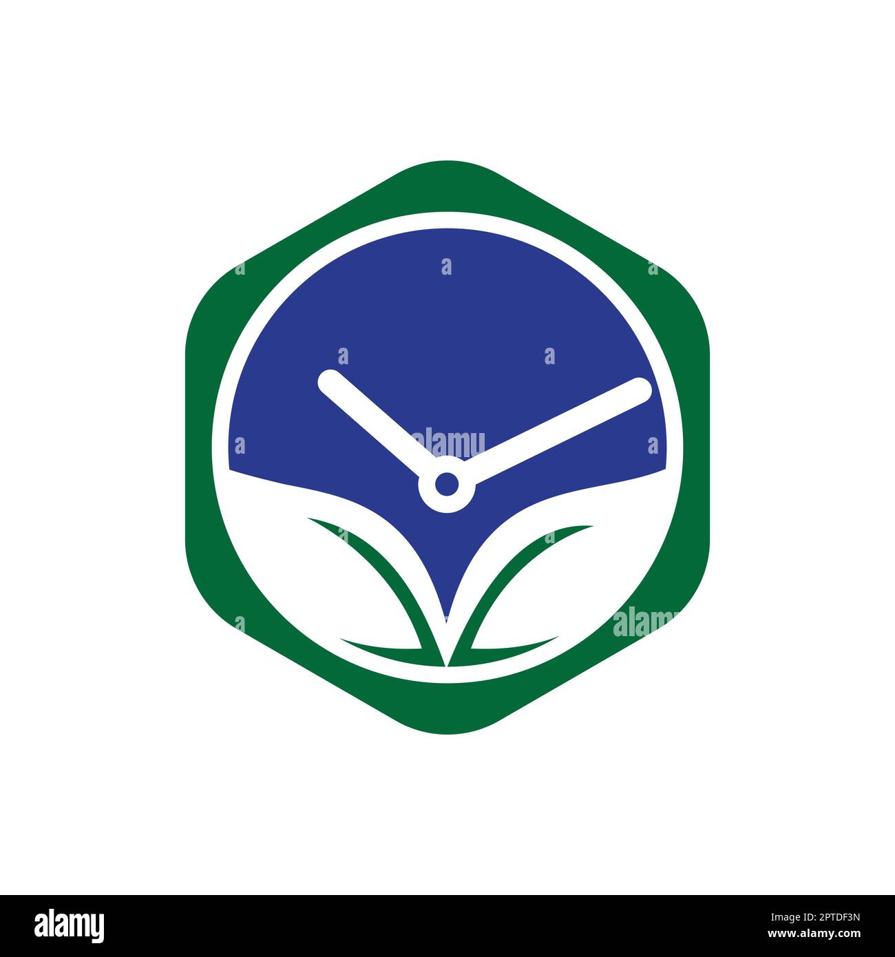 Nature time vector logo design template. Energy time and diet time logo