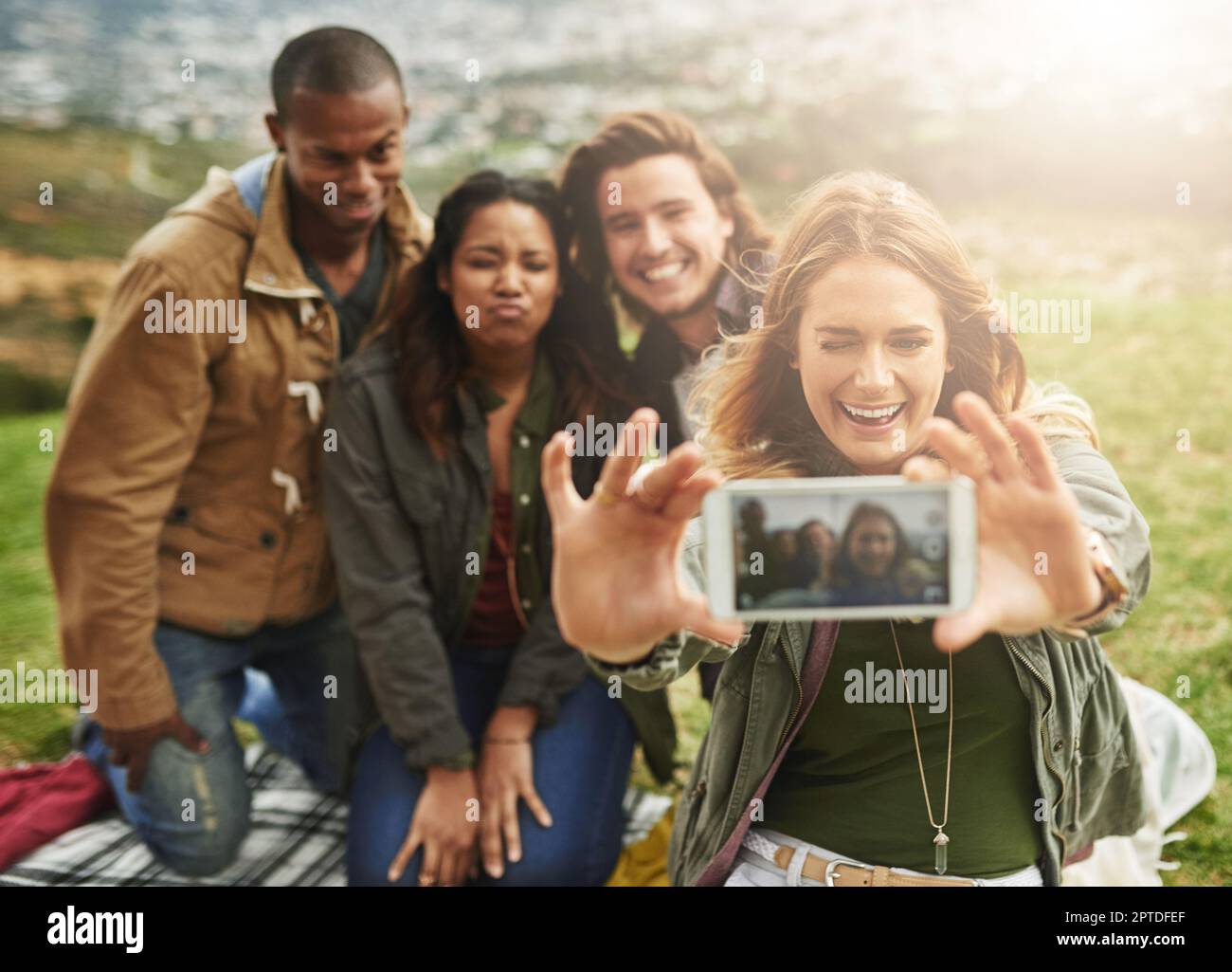 Find friends that are your kind of crazy. a group of friends taking a ...