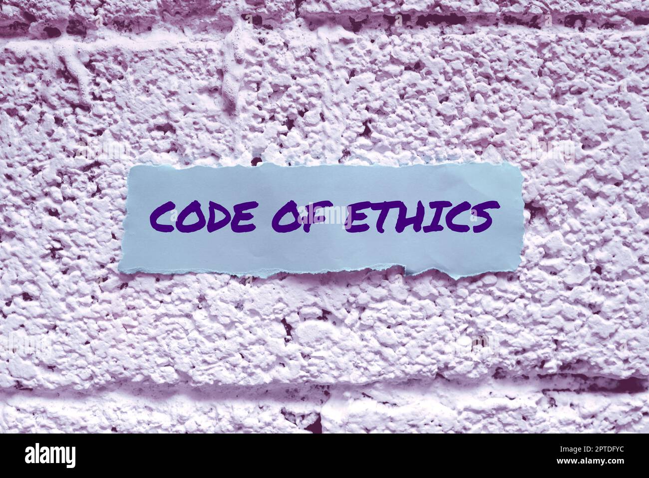 Text showing inspiration Code Of Ethics, Business overview Moral Rules