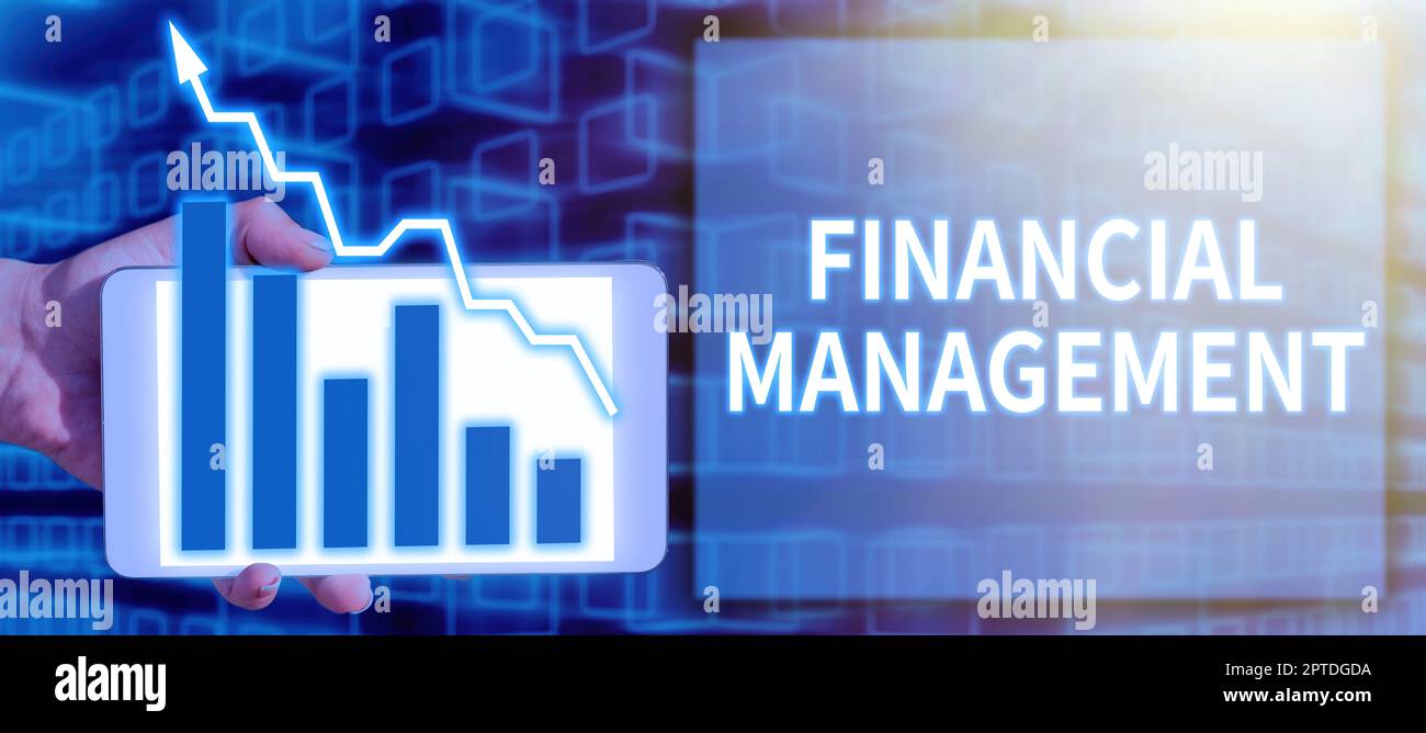 Text caption presenting Financial Management, Internet Concept efficient and effective way to Manage Money and Funds Stock Photo