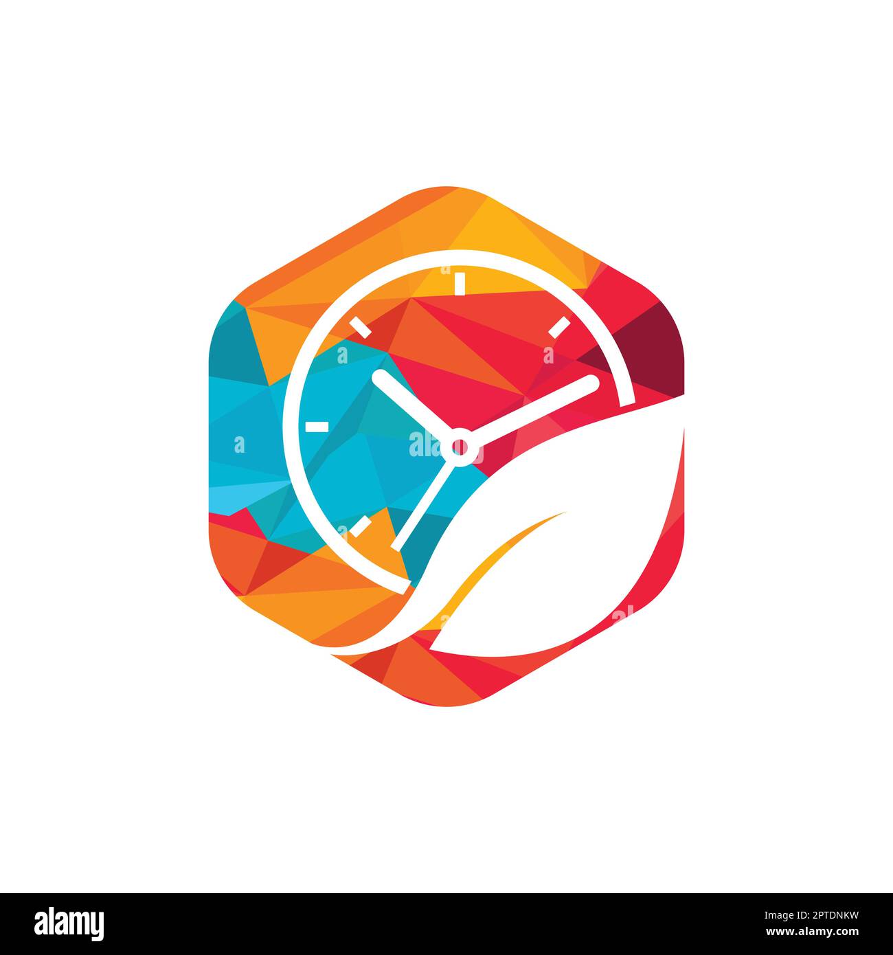 Nature time vector logo design template. Energy time and diet time logo
