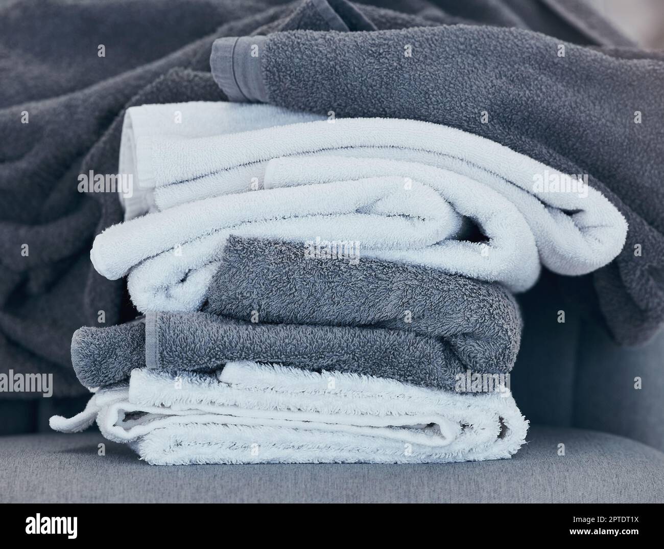 Towels, clean and laundry with texture and fabric for cleaning and