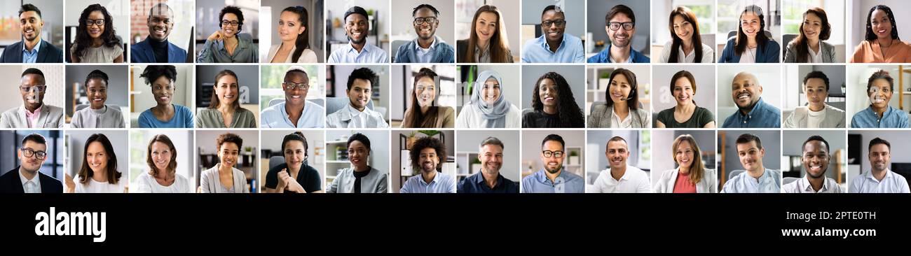 Different People Avatar Collage. Business Headshot Photos Stock Photo ...