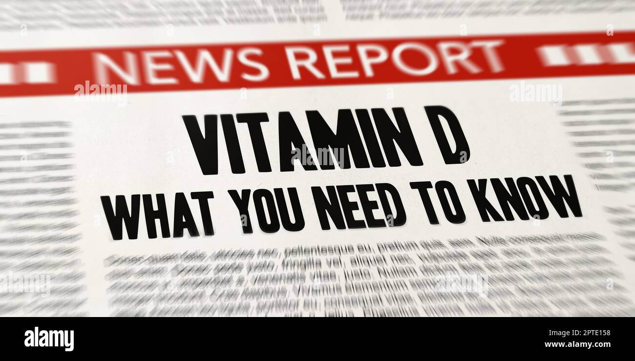 Vitamin D - What you need to know Stock Photo