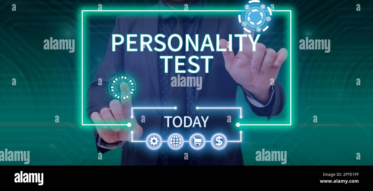 Handwriting text Personality Test, Word Written on A method of assessing human personality