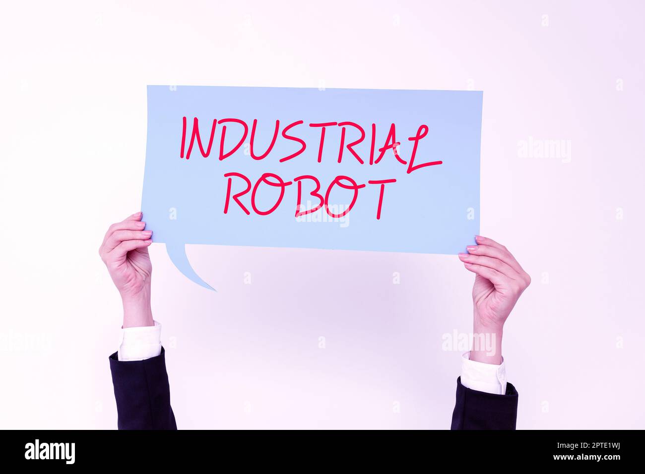 Conceptual caption Industrial Robot, Word for robotic mechanism used in