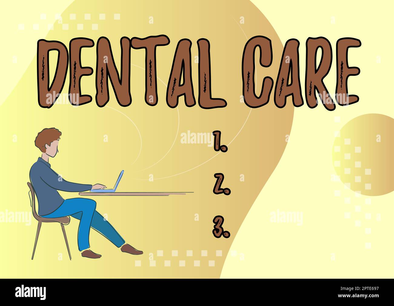 Hand writing sign Dental Care, Concept meaning maintenance of healthy ...