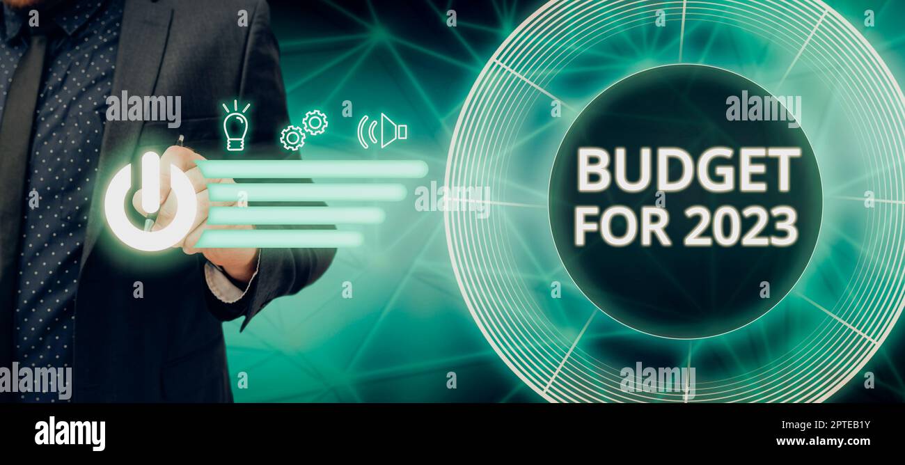 Budget Display Conceptual display Budget For 2023, Concept meaning An written ...