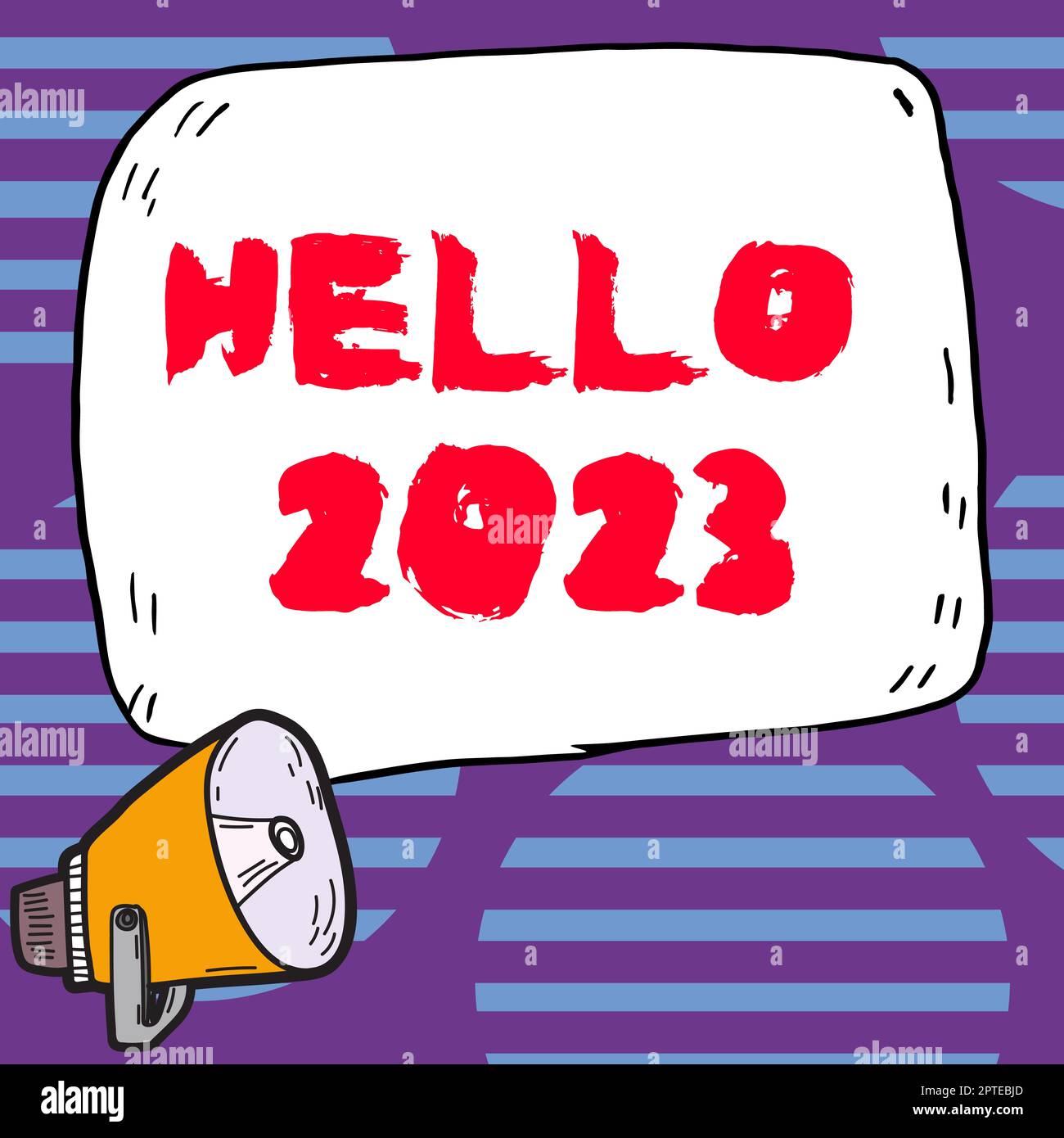 Inspiration showing sign Hello 2023, Business approach Hoping for a ...