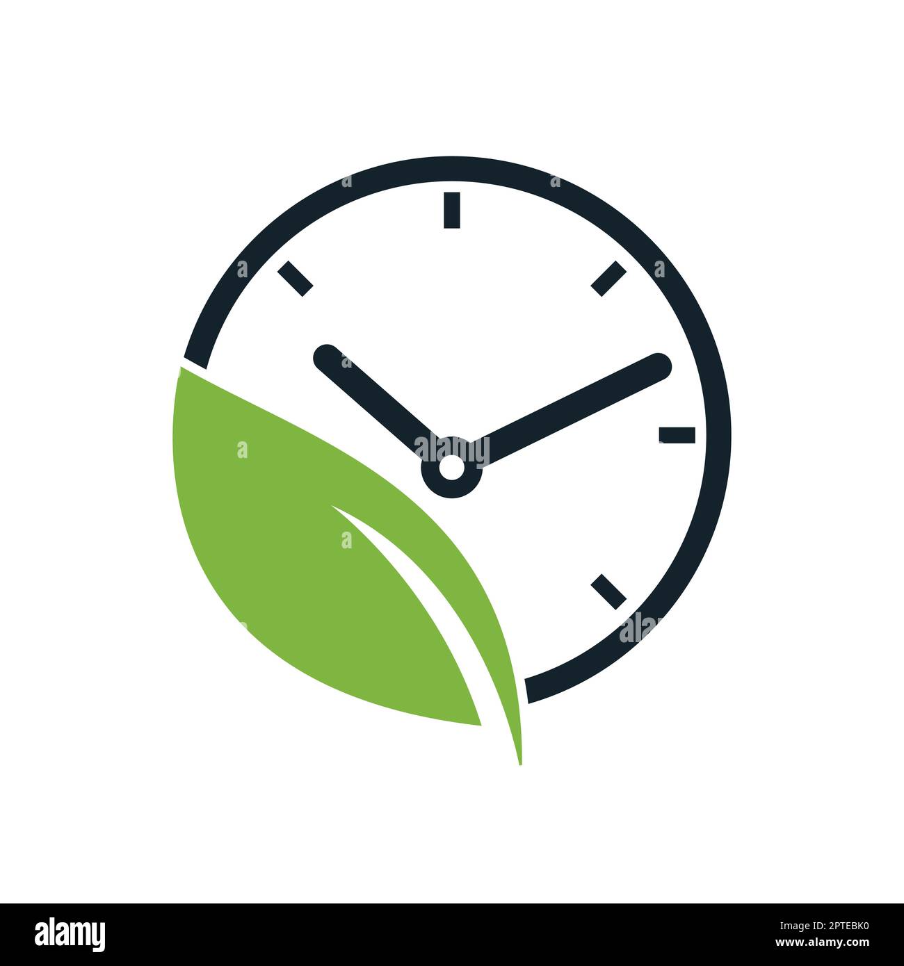 Nature time vector logo design template. Energy time and diet time logo