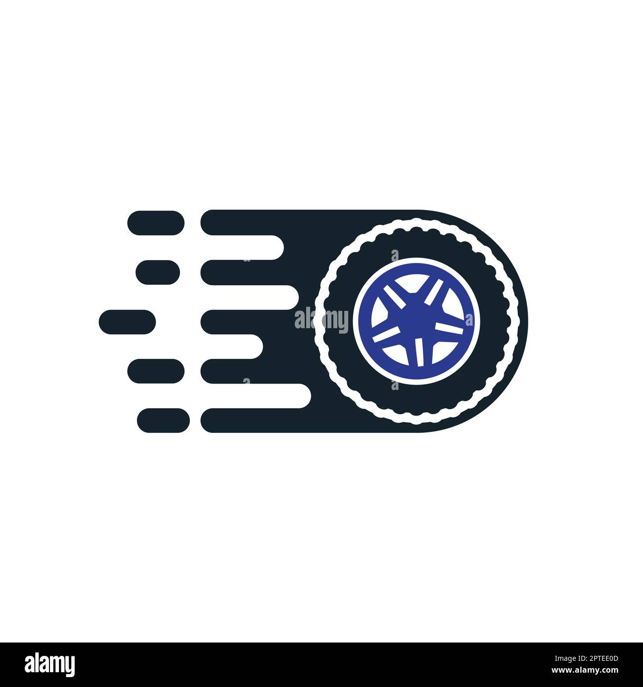 Fast tire vector logo design. Tire store logo design concept Stock