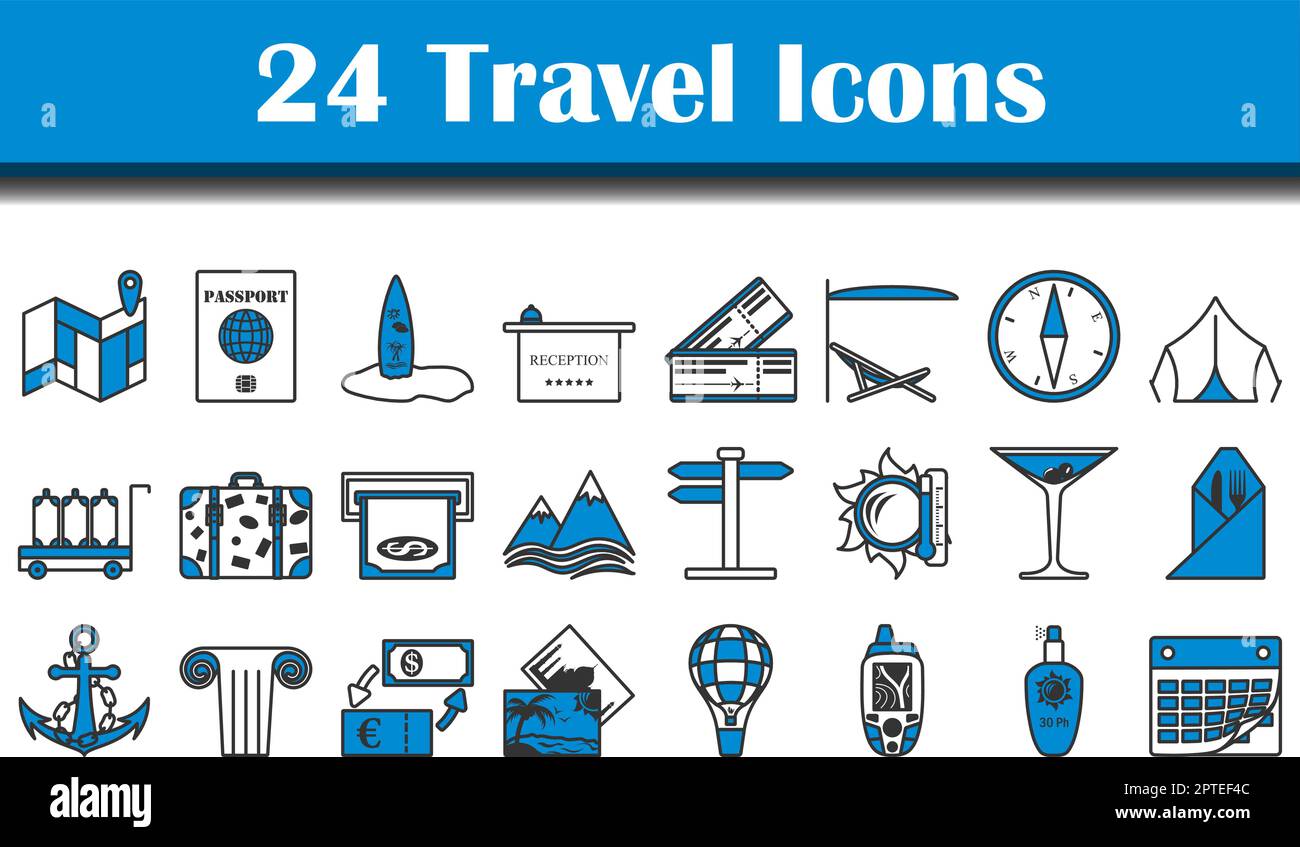 Travel Icon Set Stock Vector Image & Art - Alamy