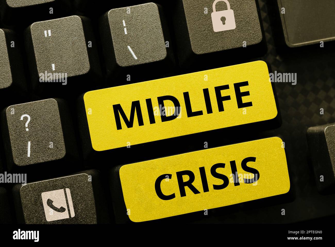 Sign displaying Midlife Crisis, Business idea Software development technique Decomposing an application Stock Photo