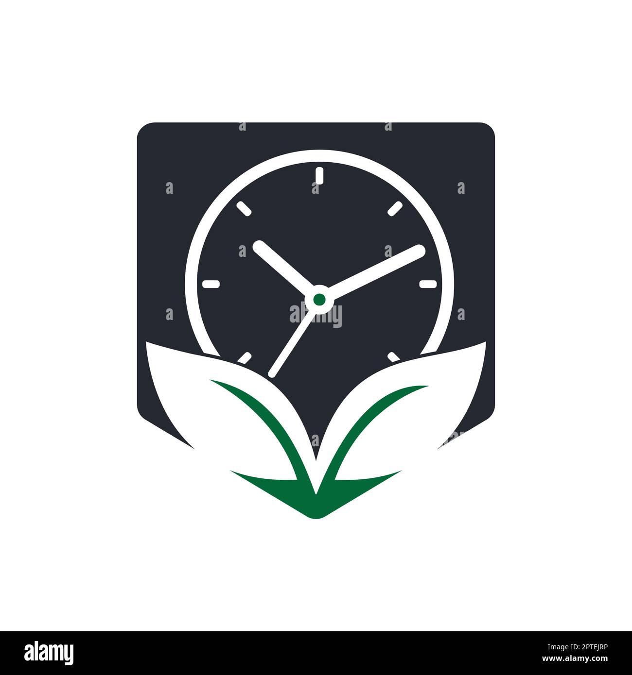 Nature time vector logo design template. Energy time and diet time logo