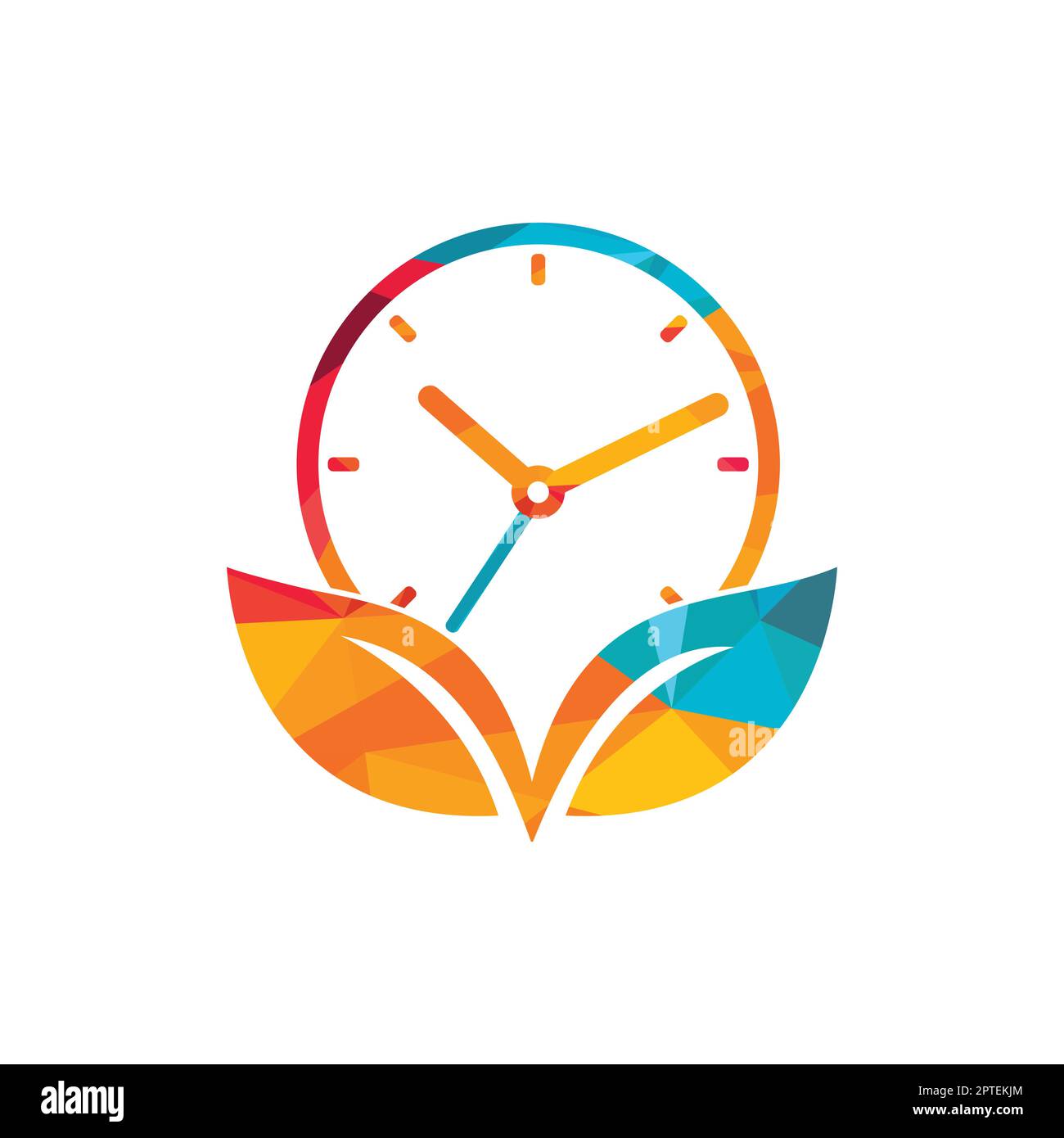 Nature time vector logo design template. Energy time and diet time logo
