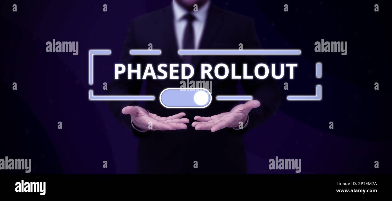 Conceptual caption Phased Rollout, Concept meaning the practice of