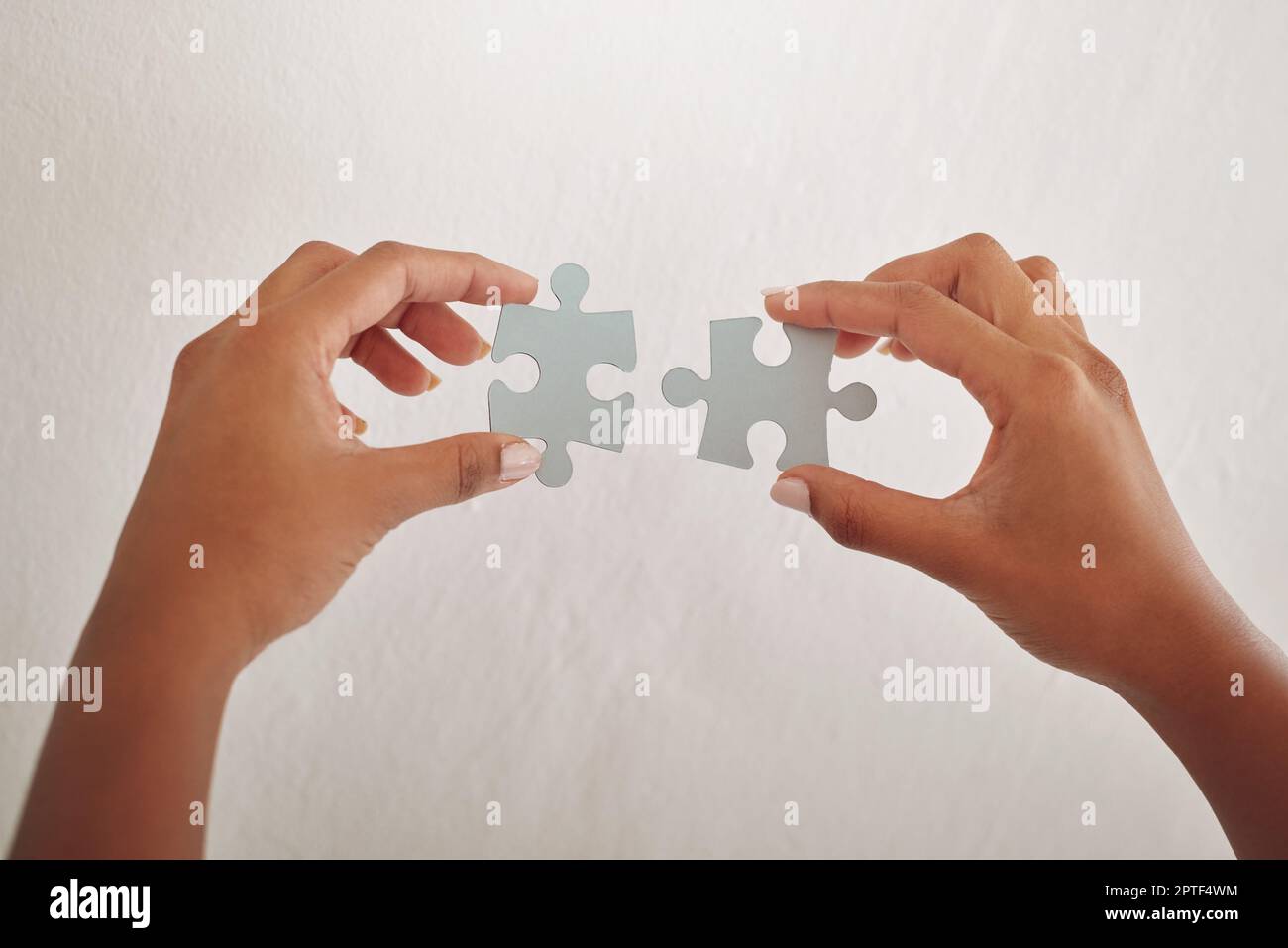 Man holding in hand puzzle element and looks for a solution to assemble  last jigsaw piece. Concept of project finishing, work solutions, suggestion  of creative ideas. Flat style vector illustration. 4737057 Vector