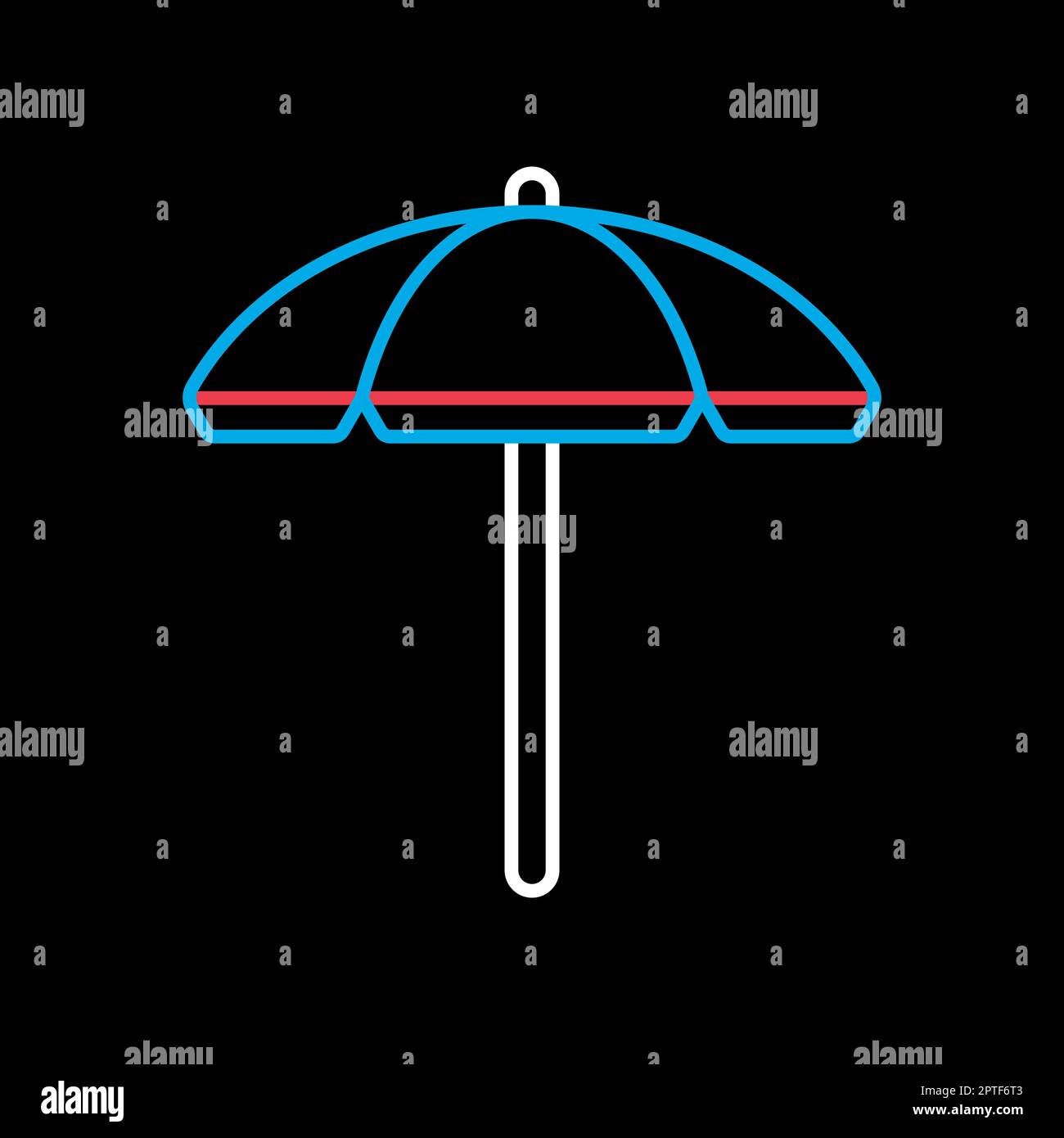 Beach parasol flat vector icon design isolated Stock Vector Image & Art -  Alamy