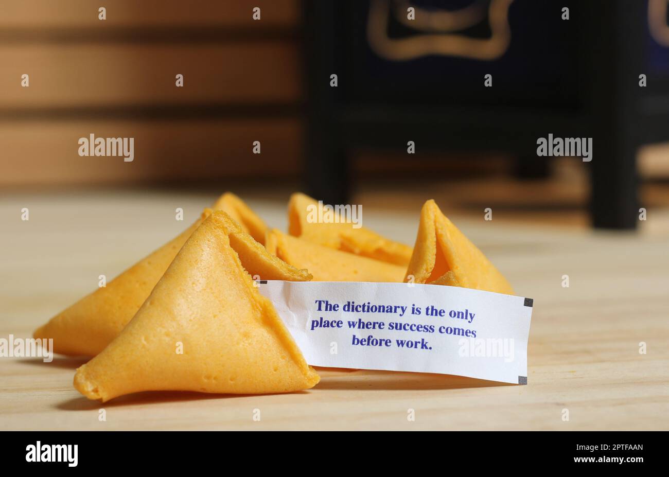 Fortune Cookie With Message The Dictionary is the Only Place Where