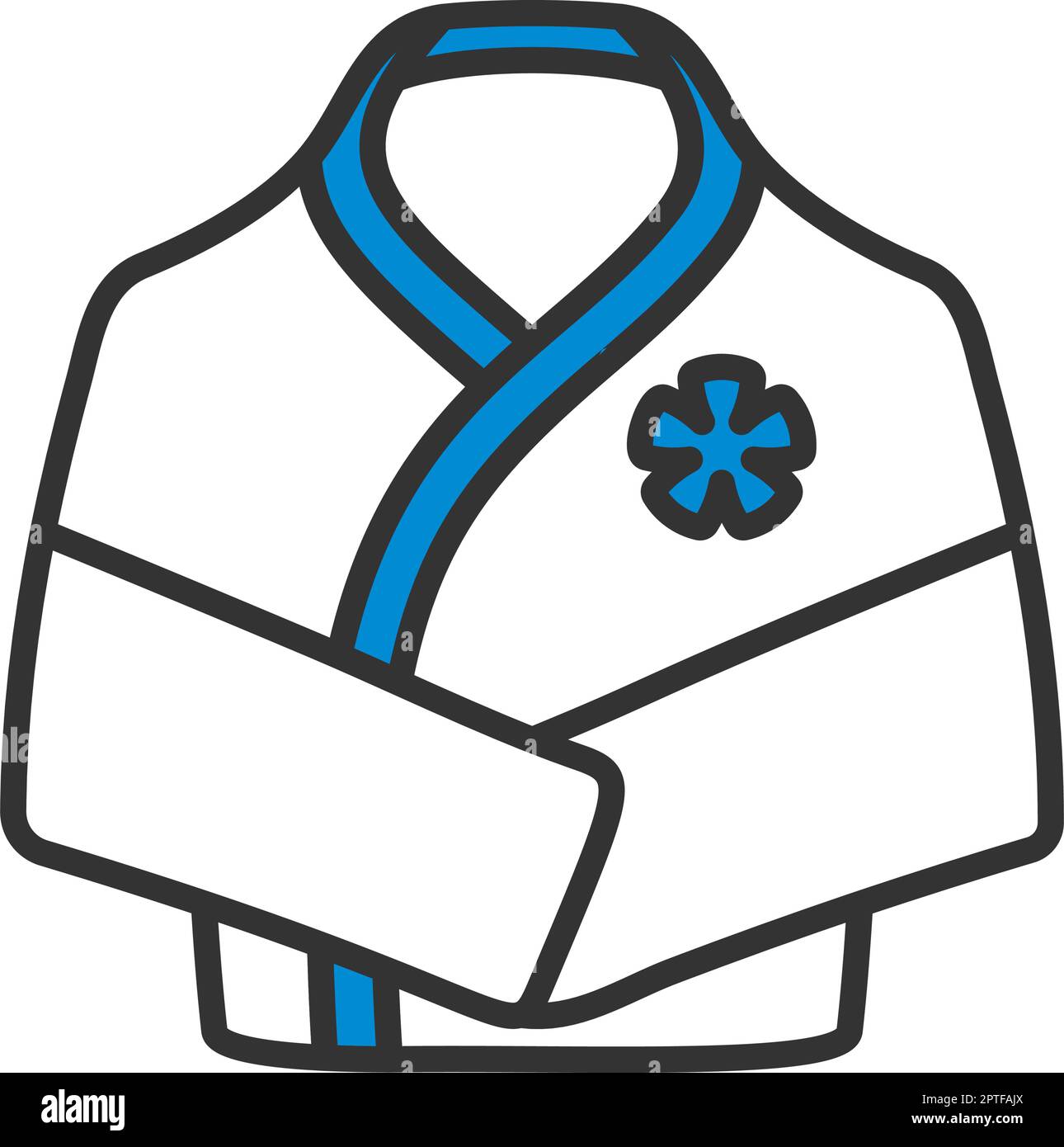 Spa Bathrobe Icon Stock Vector Image & Art Alamy