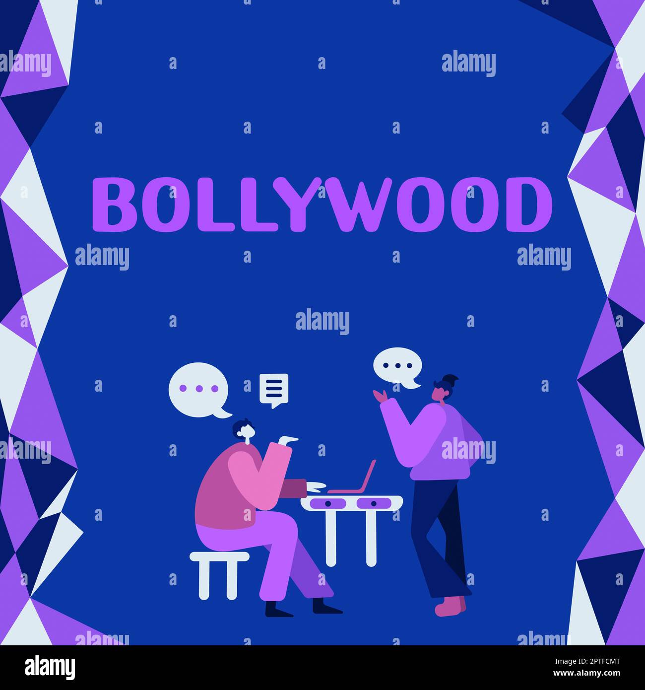 Hand writing sign Bollywood, Business approach Hollywood, refers to the