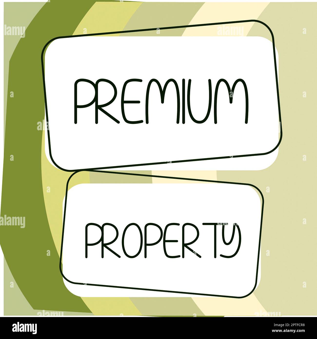 Hand writing sign Premium Property, Conceptual photo upfront payment ...