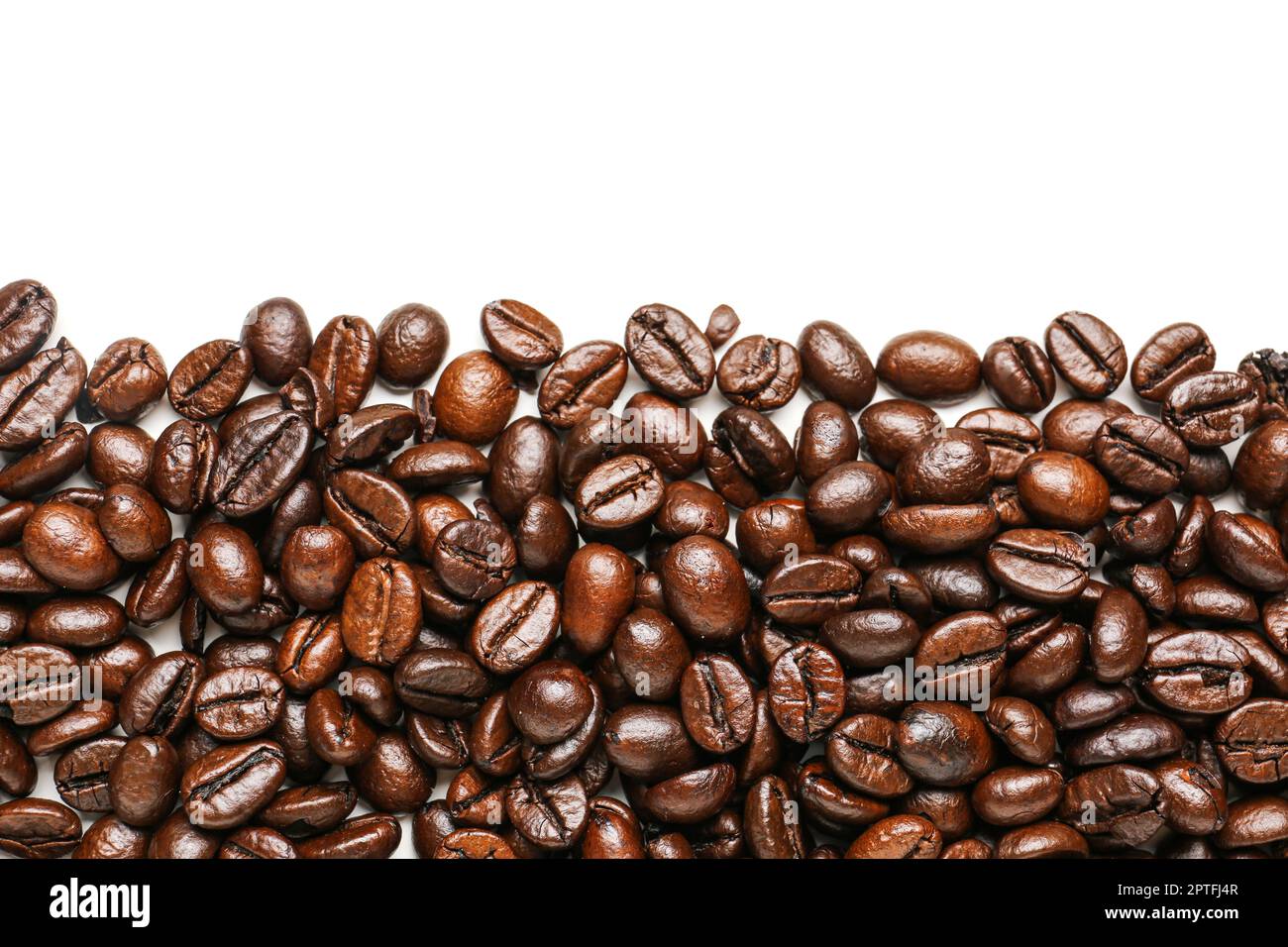 Coffee beans isolated on white background Stock Photo - Alamy