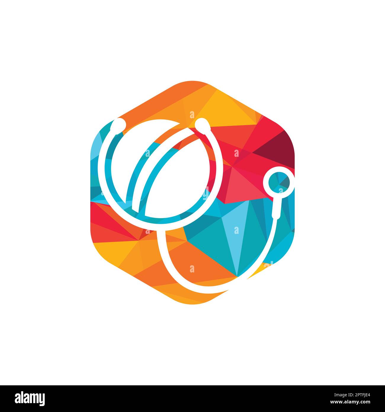 Cricket stethoscope vector logo design. Sports health and care logo