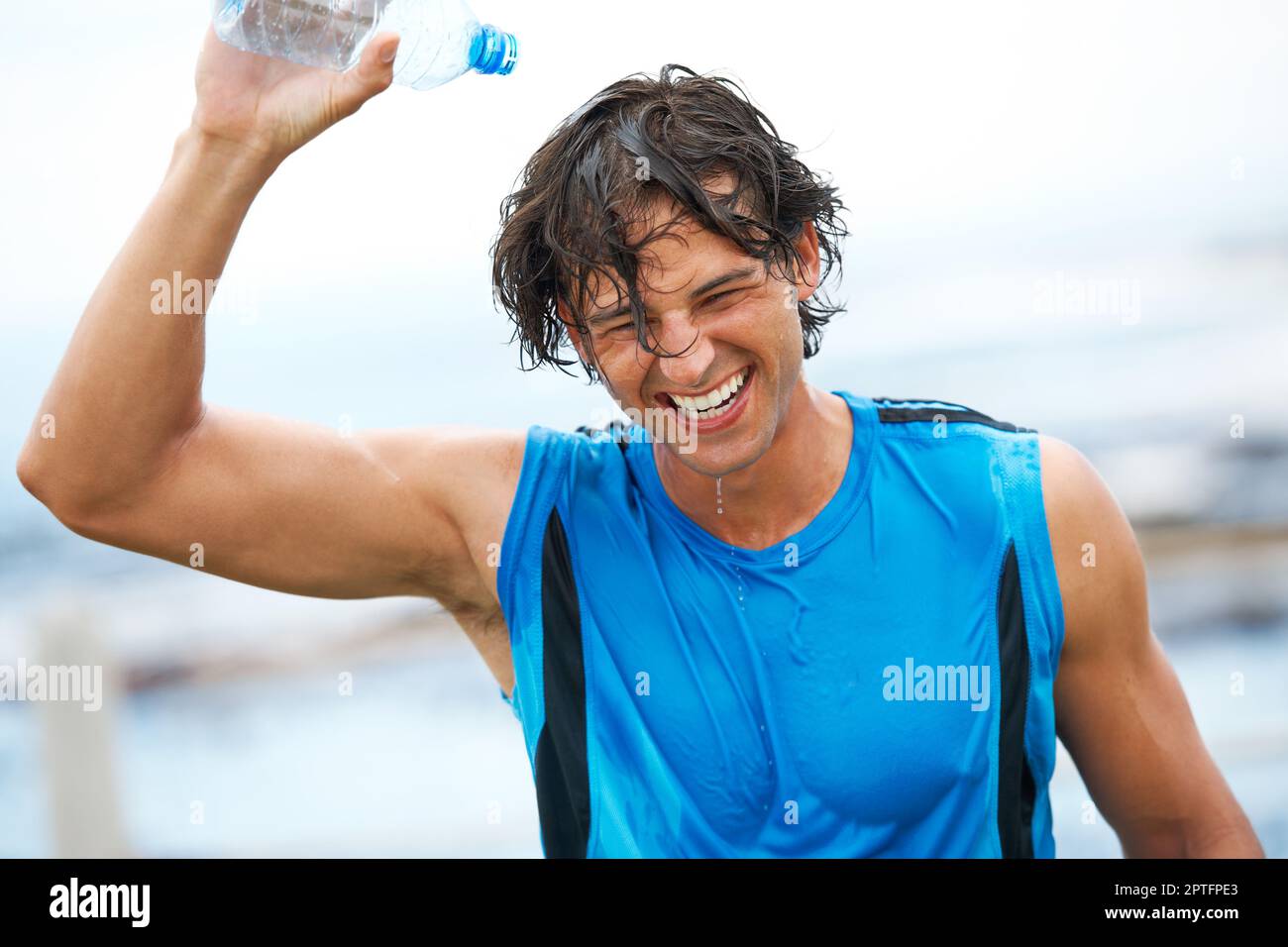 Pouring water face hi-res stock photography and images - Alamy