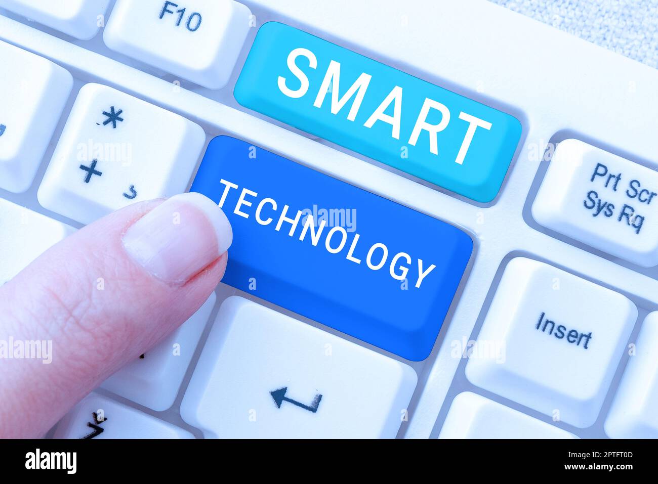 Text caption presenting Smart Technology, Concept meaning used to protect and prevent errors in hard drives Stock Photo