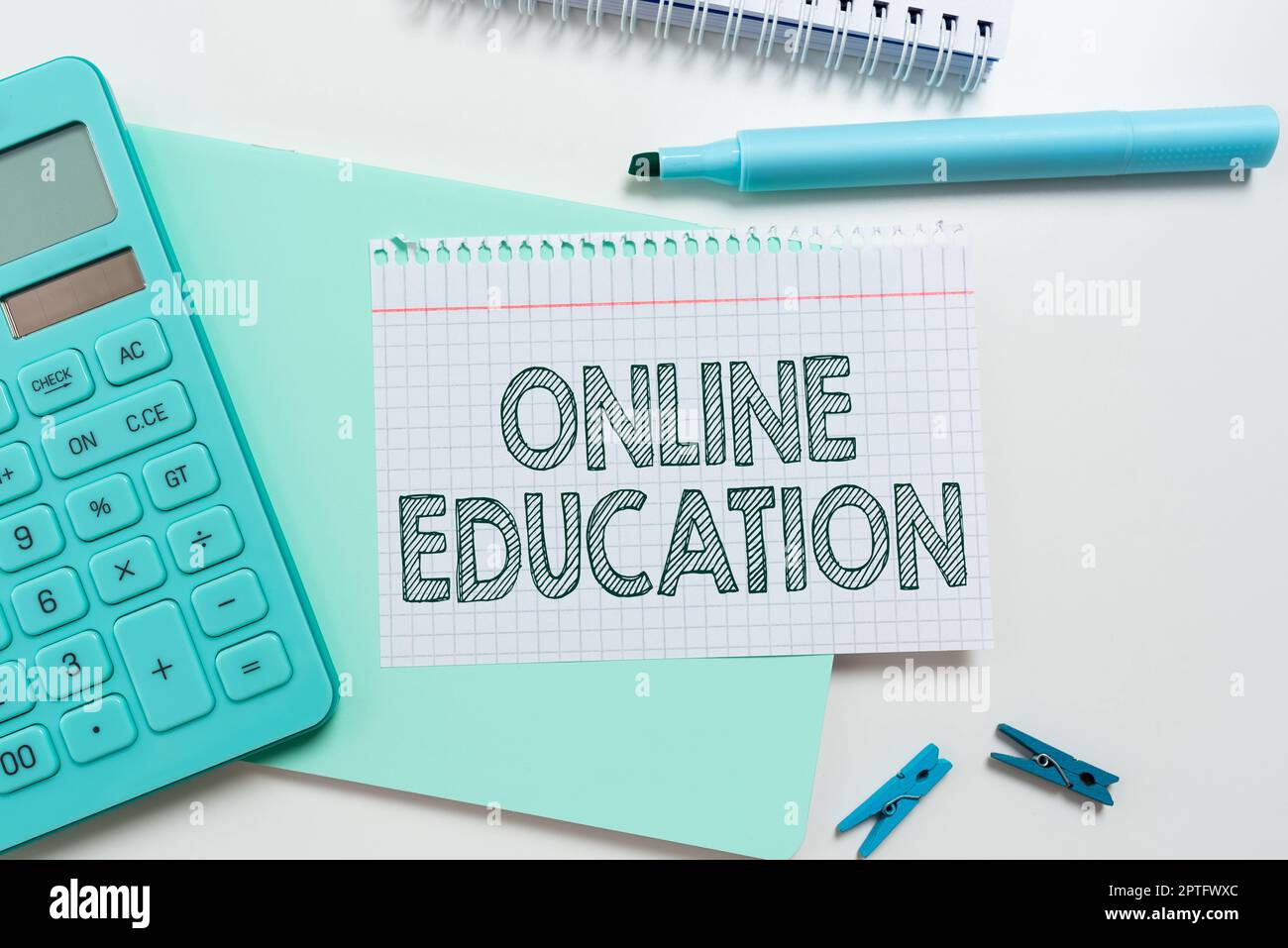 Hand writing sign Online Education, Internet Concept kind of learning ...