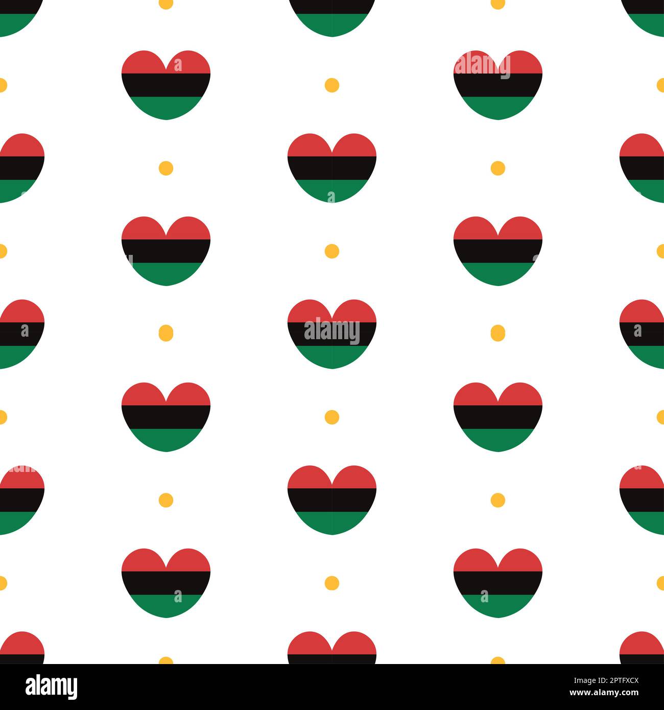 Happy Kwanzaa Holiday African Seamless Pattern Design with