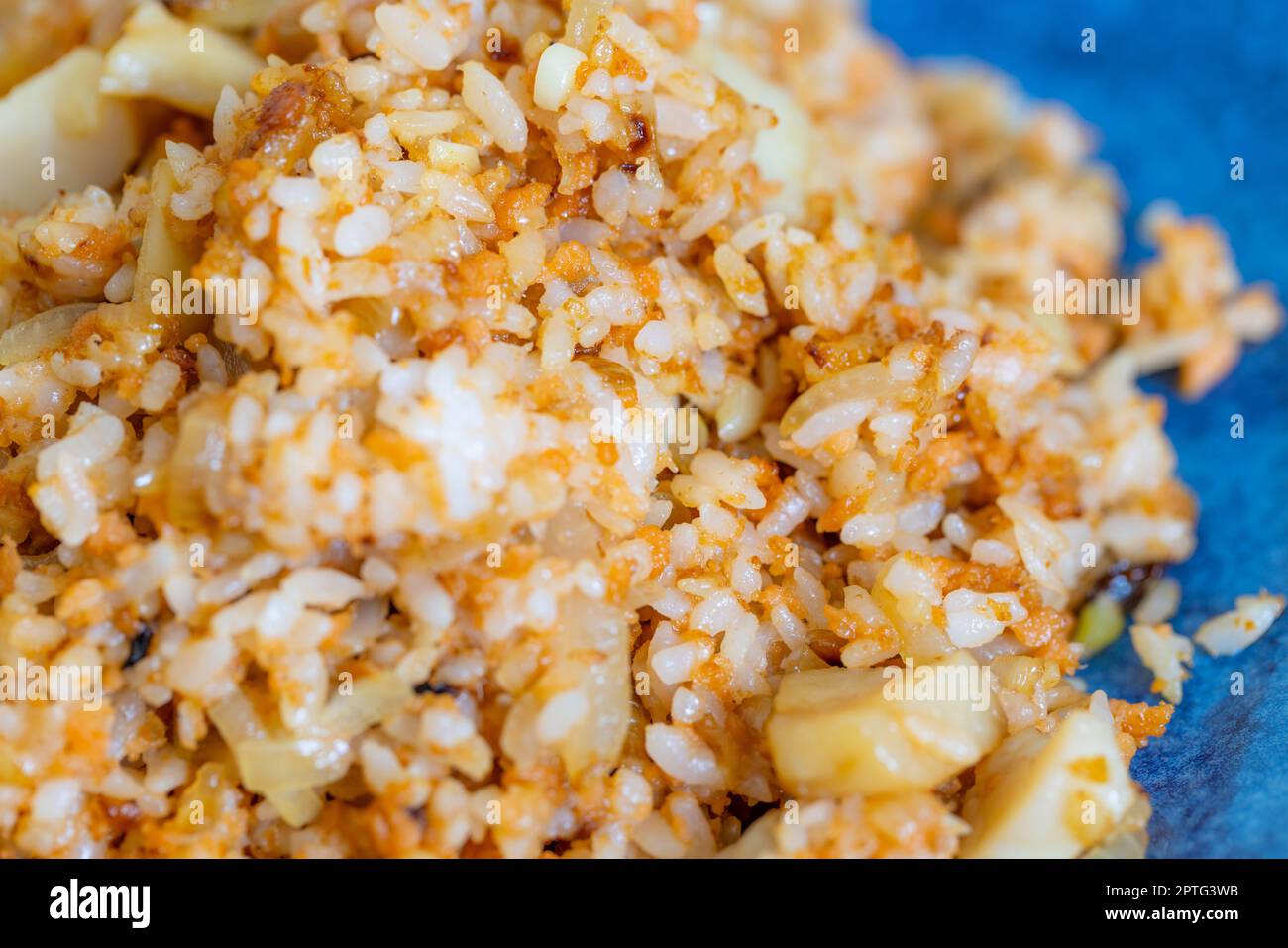 Homemade chinese fry rice on plate Stock Photo - Alamy