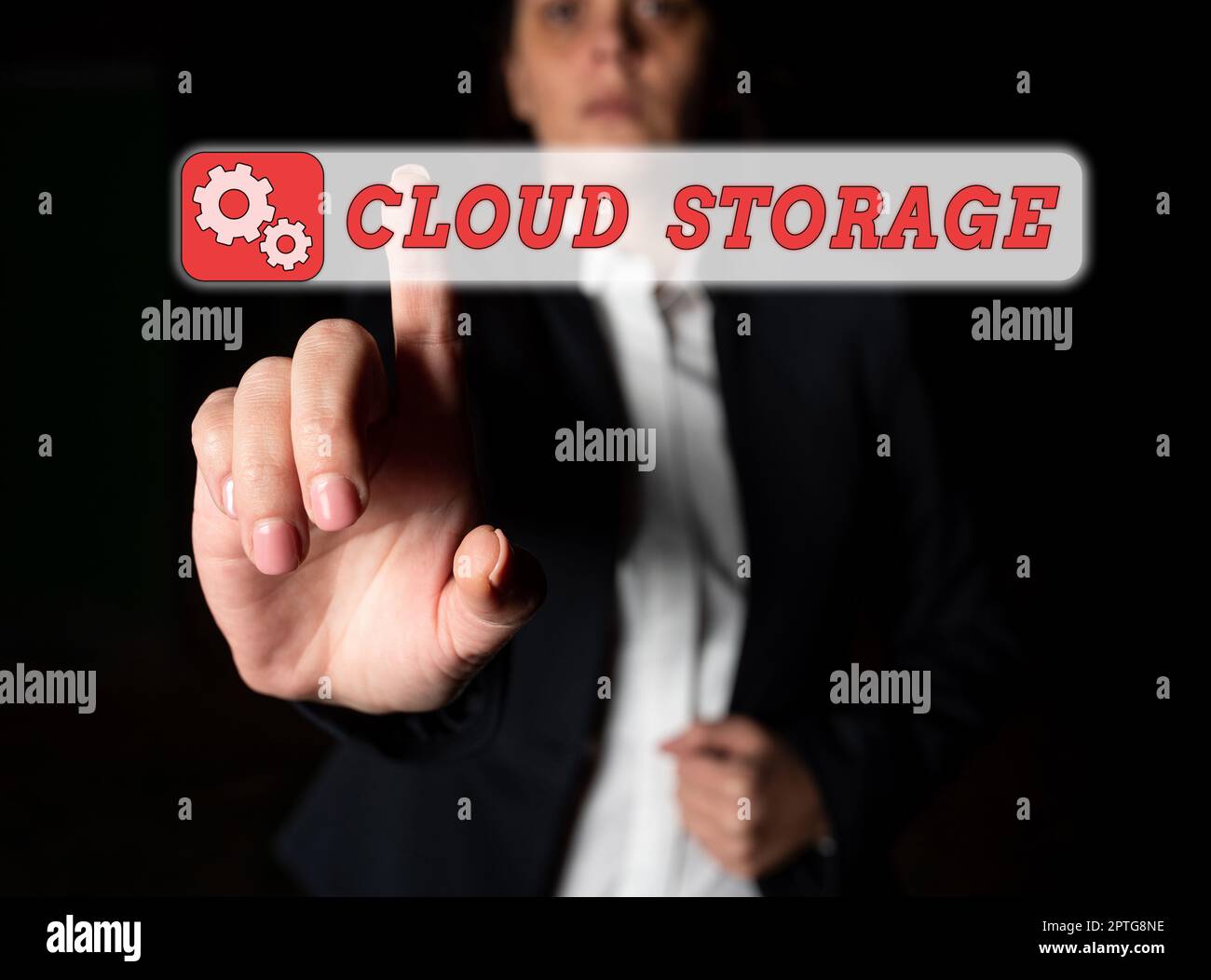Sign displaying Cloud Storage, Business overview computing connect devices to cloud data on remote storage Stock Photo