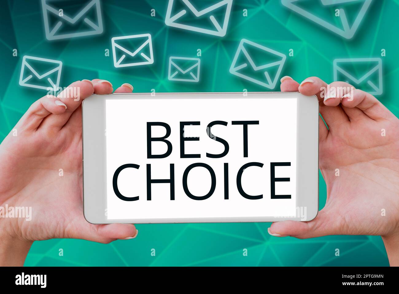 Sign displaying Best Choice, Concept meaning defined to be the best ...