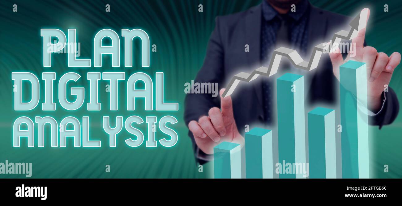 Text caption presenting Plan Digital Analysis, Concept sales