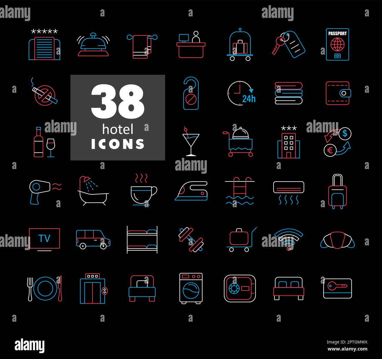 Five star hotel vector flat isolated icon Stock Vector Image & Art - Alamy