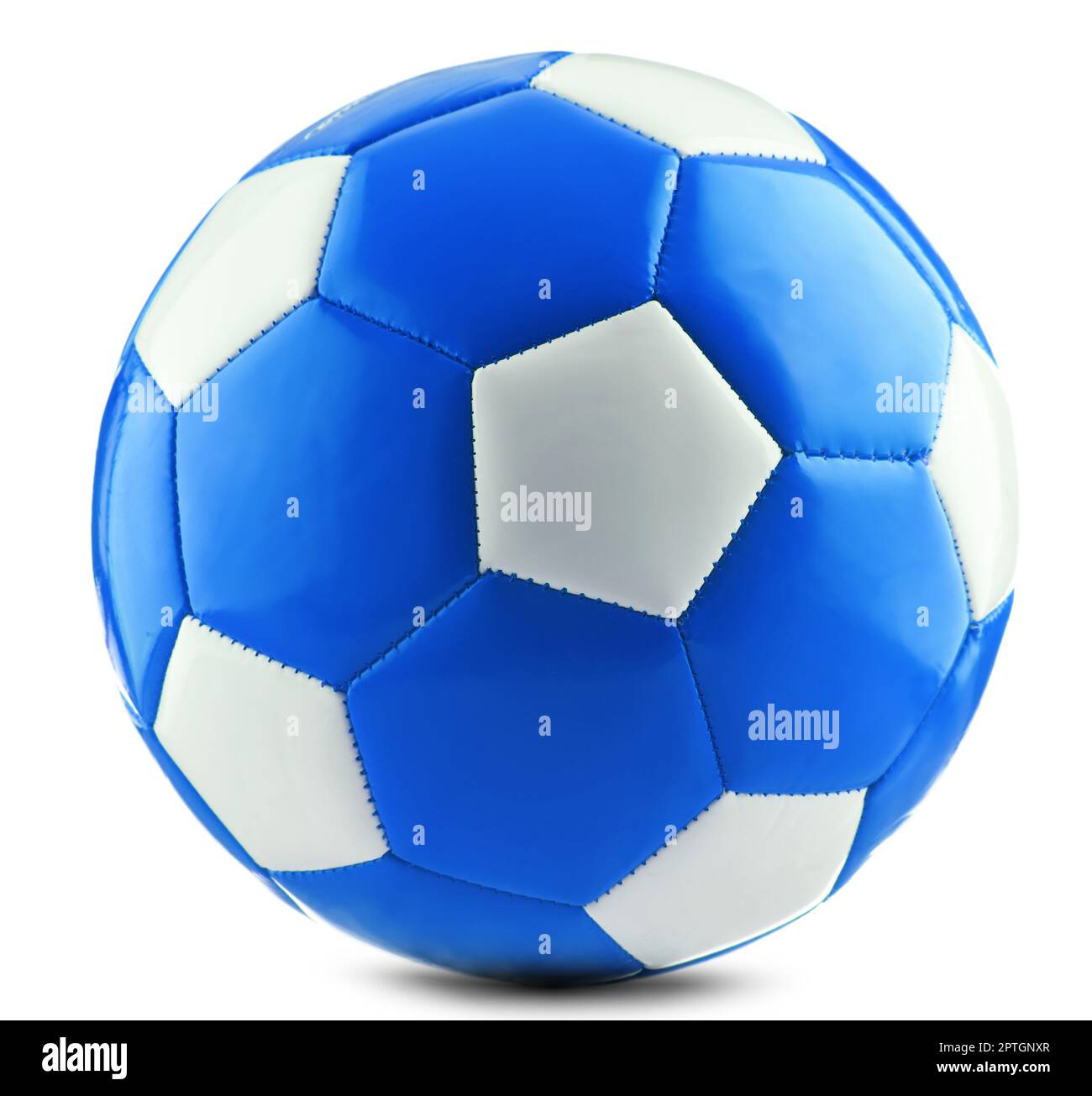 Leather soccer ball isolated on white background Stock Photo Alamy