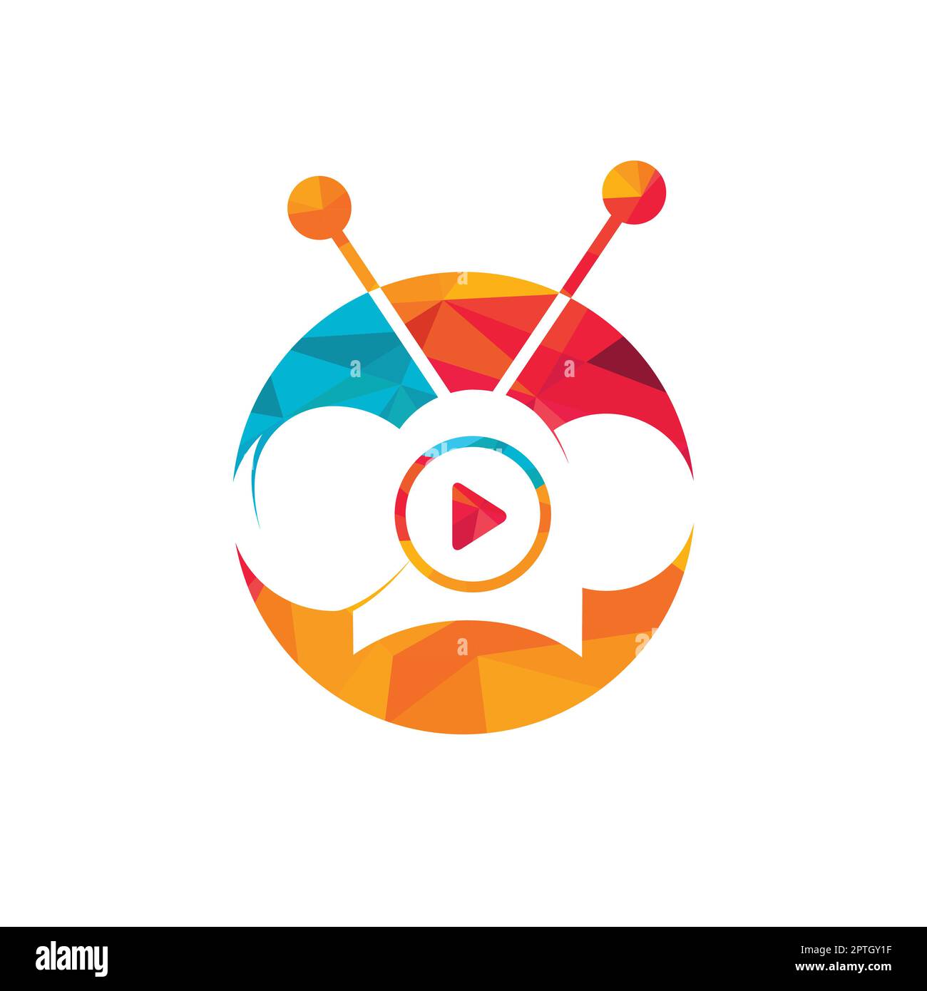 Music player design play button Royalty Free Vector Image
