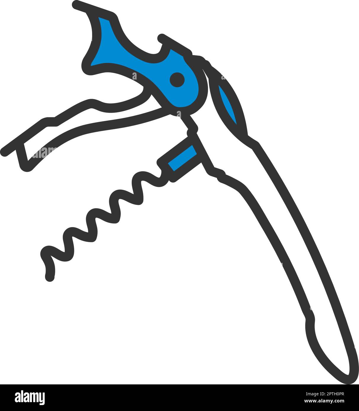 Waiter Corkscrew Icon Stock Vector