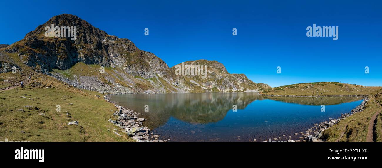 A panorama picture of the Kidney Lake, one of the Seven Lakes of the ...
