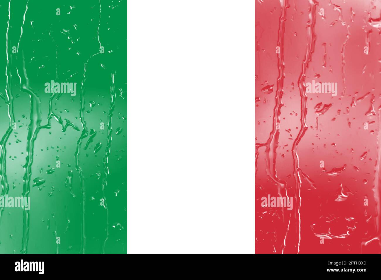 3D Flag of Italy on a glass with water drop background Stock Photo - Alamy