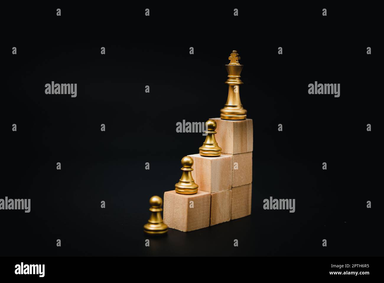 Compass Chess Piece On Cube Wood Stock Photo 2291826529