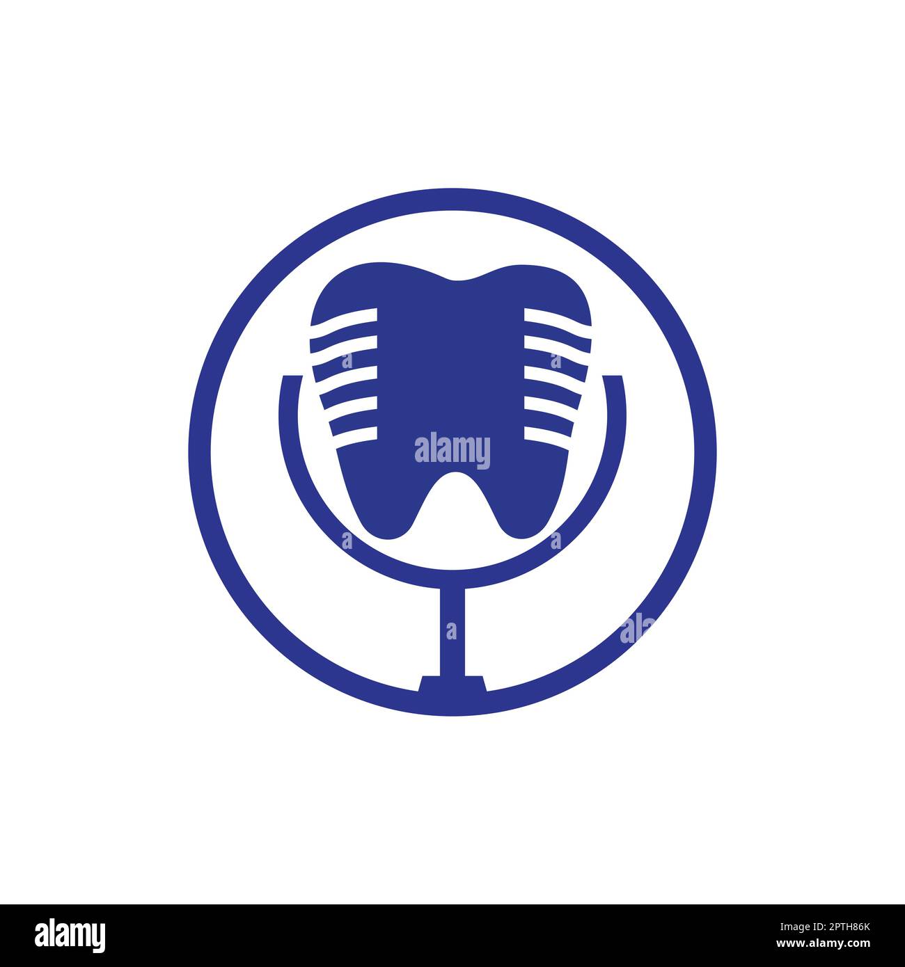 Dental podcast vector logo design template Stock Vector Image & Art Alamy