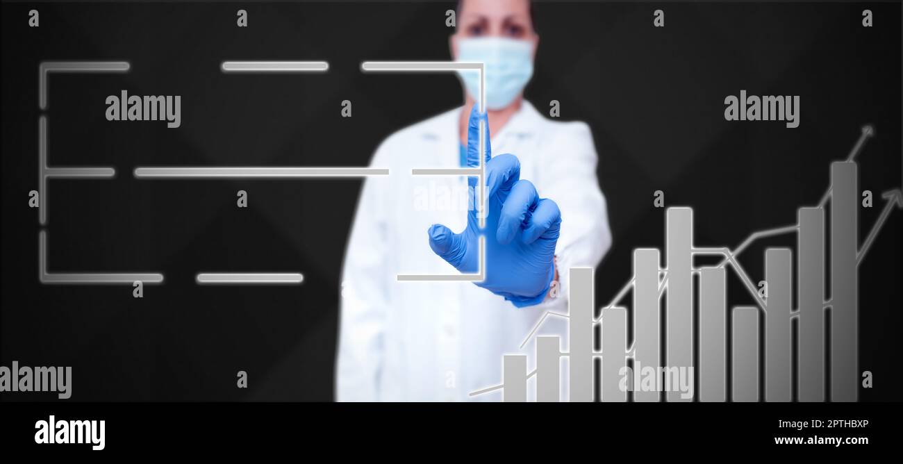 Business Man Presenting New Futuristic Technologies. Stock Photo