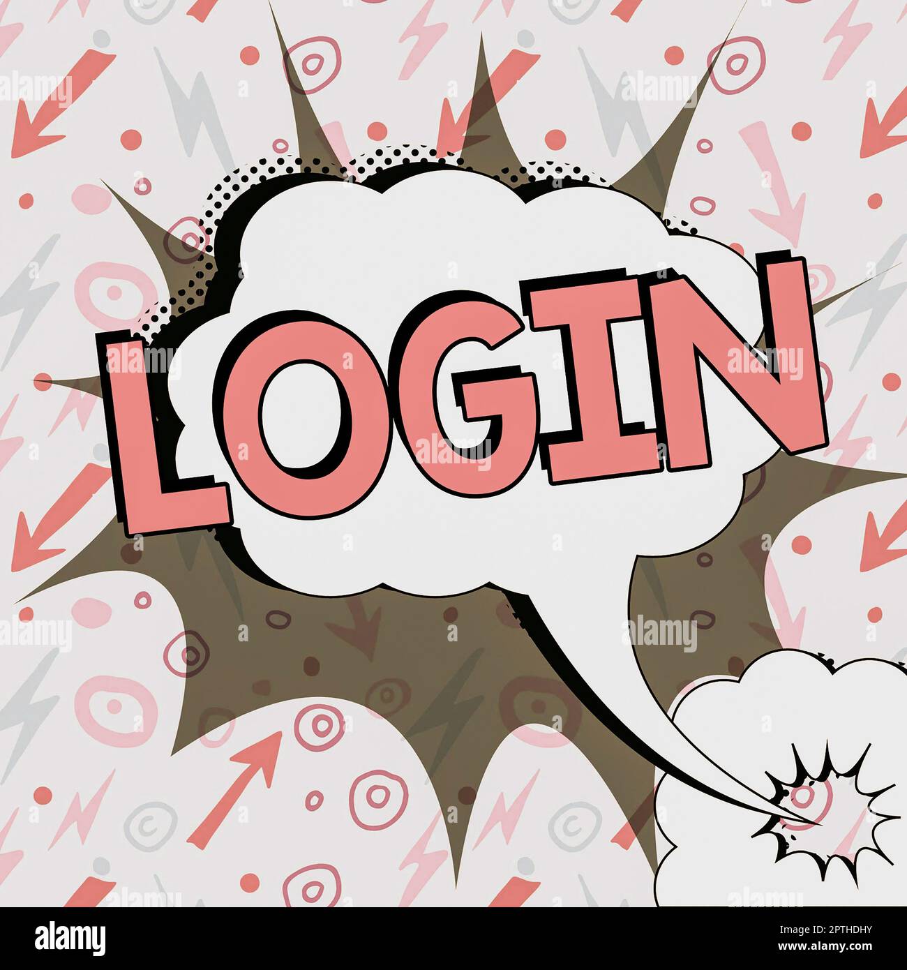 Inspiration showing sign Login, Business concept process by which an ...