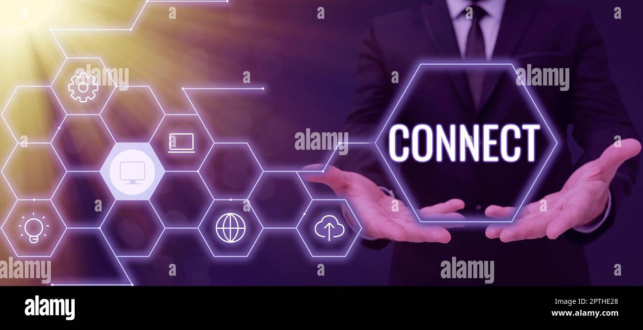Writing displaying text connect hi-res stock photography and images - Alamy