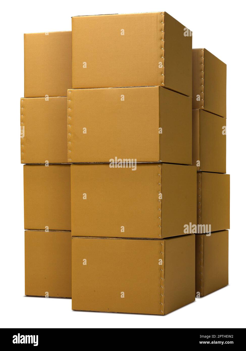 carton box isolated on white background Stock Photo - Alamy