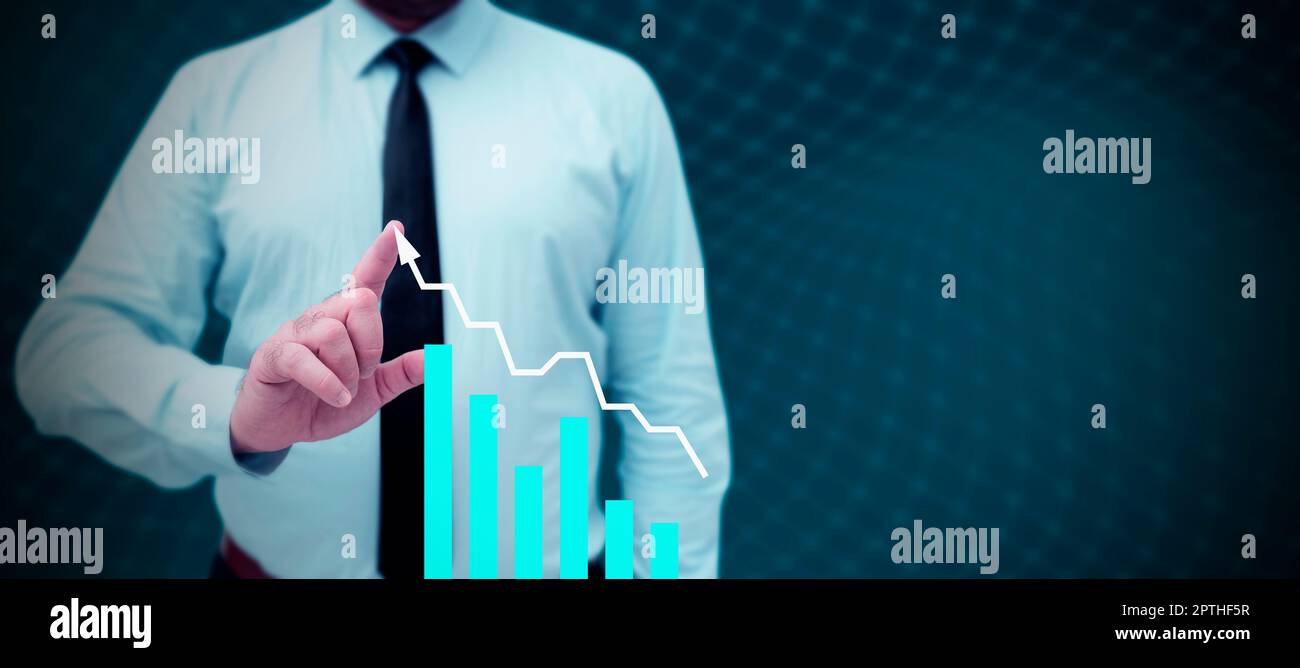 Business Man Presenting New Futuristic Technologies. Stock Photo